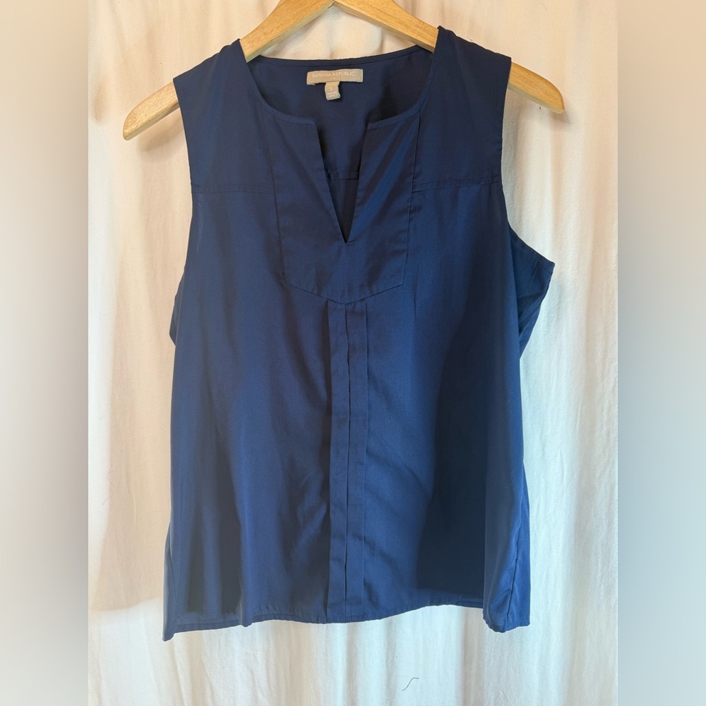 Banana Republic Deep Blue Tank Blouse